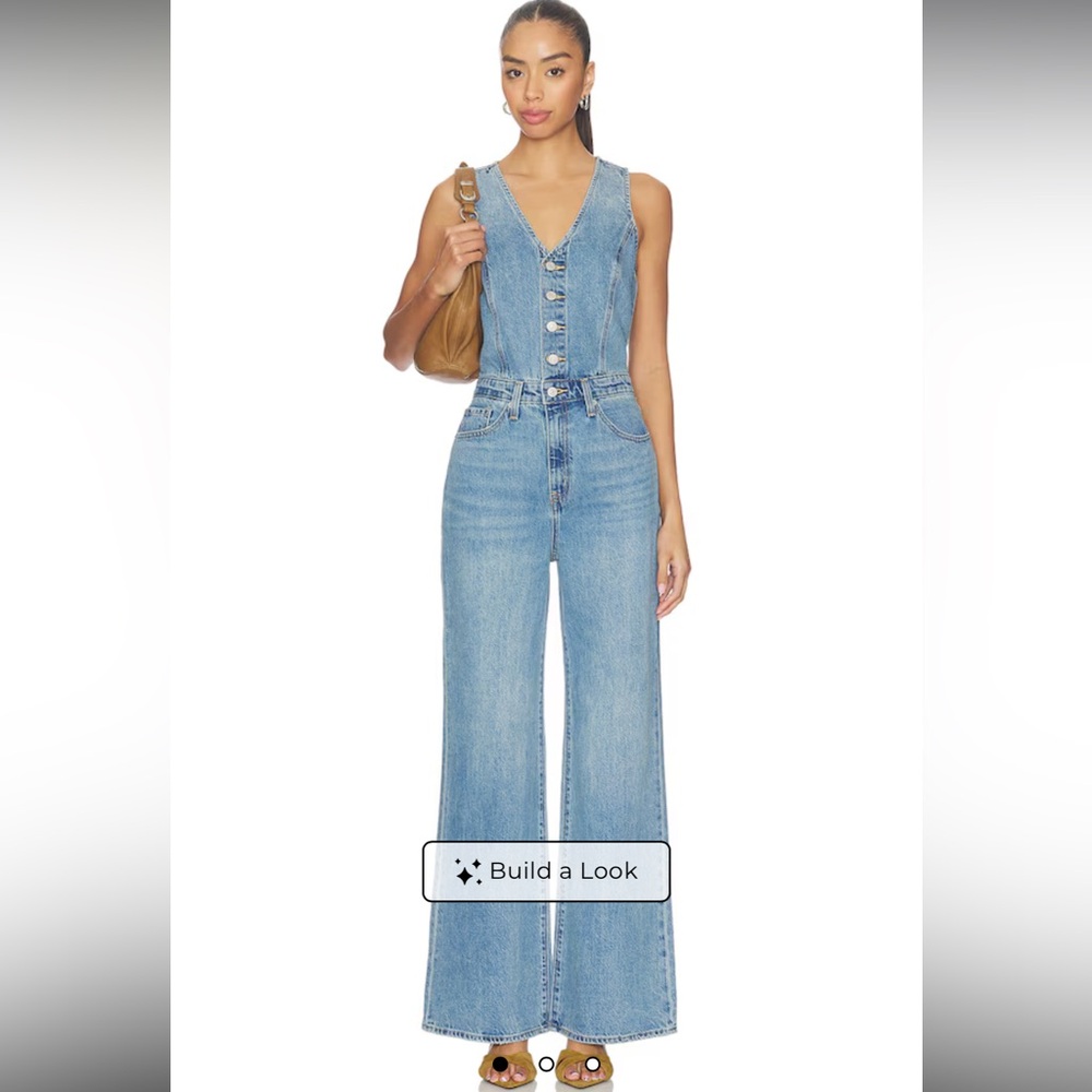 Levi’s Classic Light Wash Denim Jumpsuit